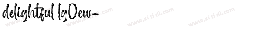 delightful lg0ew字体转换